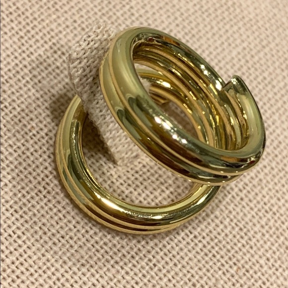 SCARF ACCESSORIES 3 Piece Bundle Viking Penannular (cloak pin) + Gold Tone Rings - Picture 3 of 4